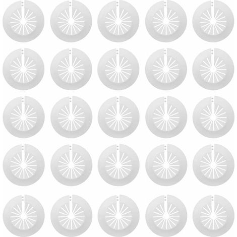 30 rosaces cache-tuyaux pour radiateurs, manchons plastiques blancs, taille 14-29mm