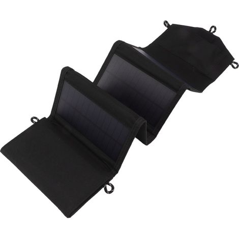 Sac pliable pour panneau solaire, chargeur solaire portable à double sortie USB, idéal pour le camping et les voyages en plein air (20 W, 5 V). (1/5)