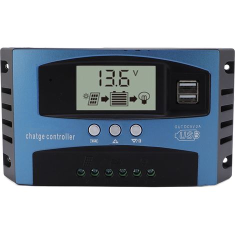 Régulateur solaire MPPT Toivize 30A 12V/24V Double USB Boîtier ABS (1/5)