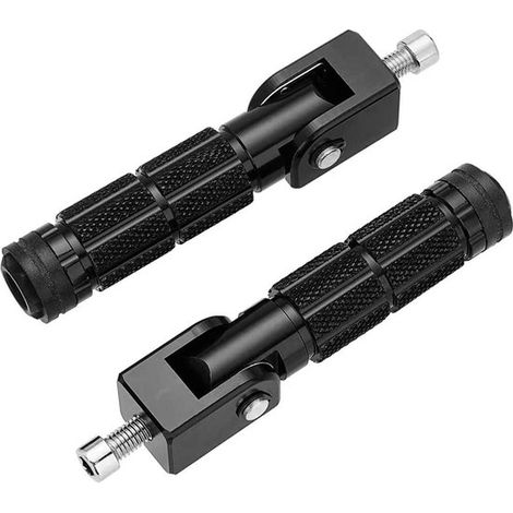Reposapiés plegables universales para motocicleta M8，pedales de aluminio antideslizantes de 2 piezas，8 mm