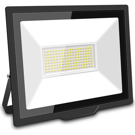 Projecteurs LED Extérieur 100W 10000LM Spot LED Extérieur Blanc Froid 6000K IP66 Etanche Eclairage Exterieur Lumière de Sécurité pour Jardin Patio Garage Terrasse Maison (1/5)