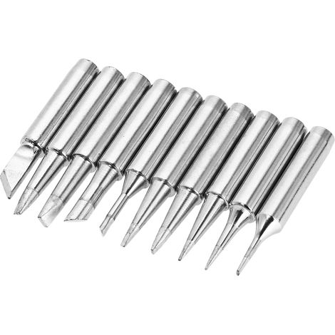 Pointes de fer à souder de remplacement, tournevis sans plomb 900M-T pour Station de travail Hakko 936 907, Kit d'outils 10 pièces (1/5)