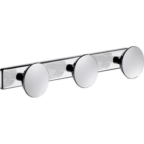 Delabie - Perchero de ropa de acero inoxidable de 3 cabezas (1/3)