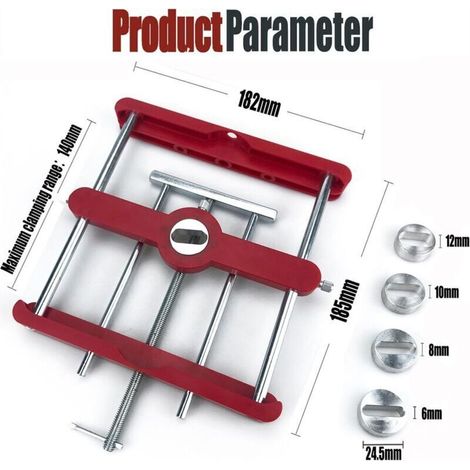 Gabarit à Mortaise Tenon Toupie, Cheville Centrage Automatique, Localisateur Poinçon, Guide Perçage Elliptique Bois, Kit Système Lâ (1/3)