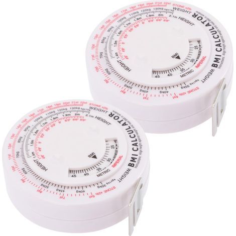 Ruban de mesure IMC 2 pièces, ruban de mesure du corps, ruban à mesurer pour régime et perte de poids, ruban à mesurer pour taille souple (1/5)