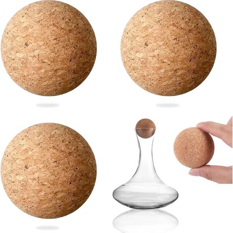 3 Bouchon, Liège, Sphérique, 5 cm, Étanche, Vin, Maison (1/5)