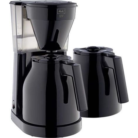 MELITTA Easy Therm II - Cafetiere filtre 1L - 1050 W + 2eme verseuse - Noir (1/2)