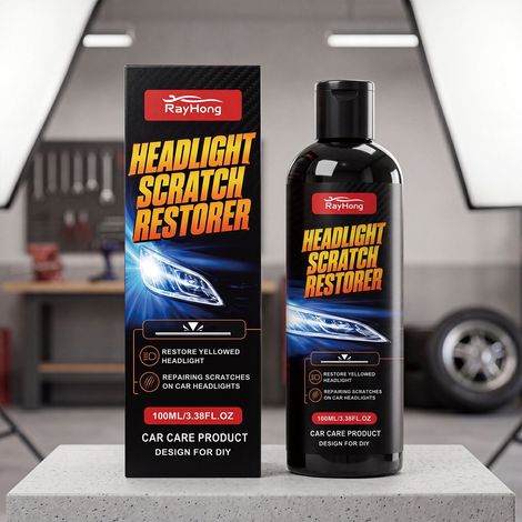 Scheinwerferreiniger und -entferner, ideal zum täglichen Polieren von Kratzern und Abriebstellen an Autoscheinwerfern – 100 ml -- DTEKGAZ (1/5)