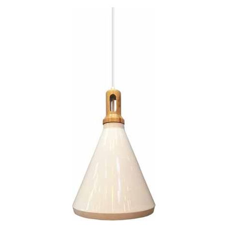 Hängendes Licht 1MT E27 Elegant Stylish Ф250mm - Mod. VT-7525 SKU 3761 - Weiss Holz