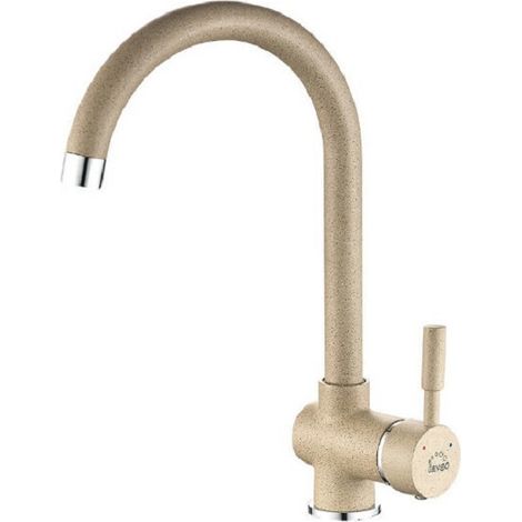 Robinet d'évier de cuisine beige LETE