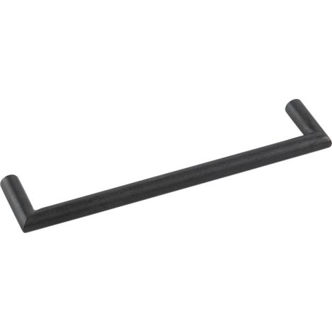 Möbelgriff Davos LA 128 mm, Breite 138 mm, Schwarzstahl geölt