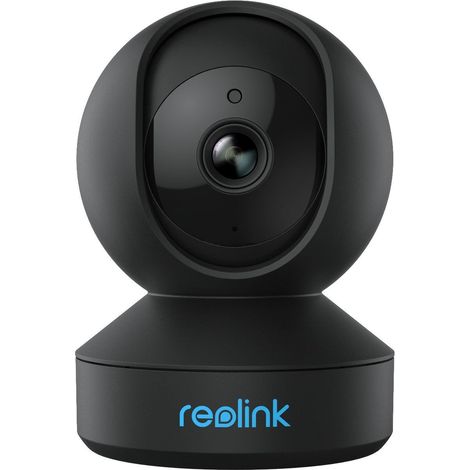 Reolink 4MP Überwachungskamera Innen, Schwenkbare IP-Kamera Indoor für Babys, Haustier Kameramonitor, 2,4/5GHz WiFi, 2-Wege-Audio, IR-Nachtsicht, Fernzugriff, mit SD-Kartenslot, E1 Pro Schwarz