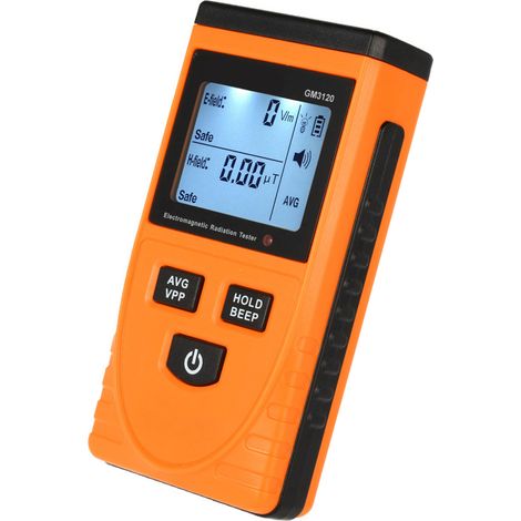 Détecteur numérique à écran LCD de rayonnement électromagnétique, dosimètre, testeur, compteur (1/5)