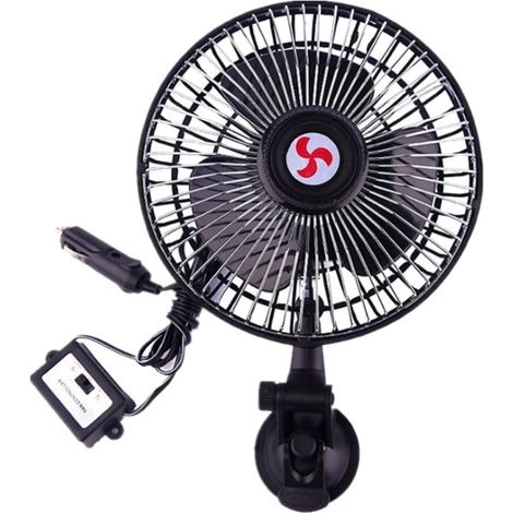 Ventilateur à Ventouse Noir 6 Pouces pour Voiture 12v Compact en (1/5)