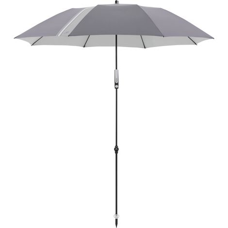 Doppler Sonnenschirm "Expert Manual Multi" Ø160 cm, anthrazit, Bezug aus 100 % Polyester, Gestell aus Aluminium, Gewicht 1,8 kg (1/5)