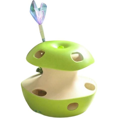 Jouet électrique pour chat en forme de souris intelligente à plateau tournant automatique, rechargeable. (1/5)