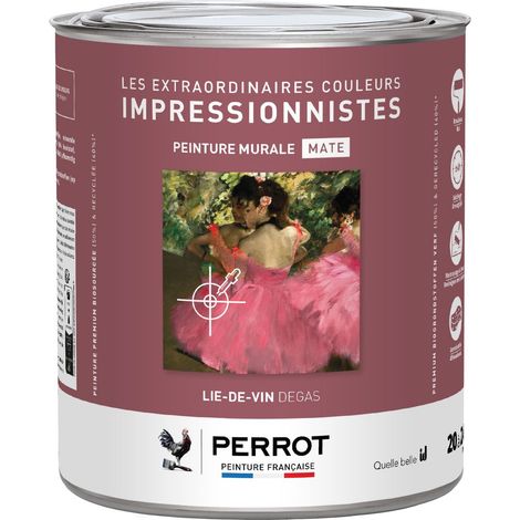 PEINTURE MURALE MATE LIE DE VIN DEGAS  2L  - PERROT (1/3)