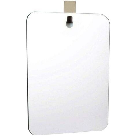 Miroir de salle de bain, 28 x 19 cm, argent (1/4)
