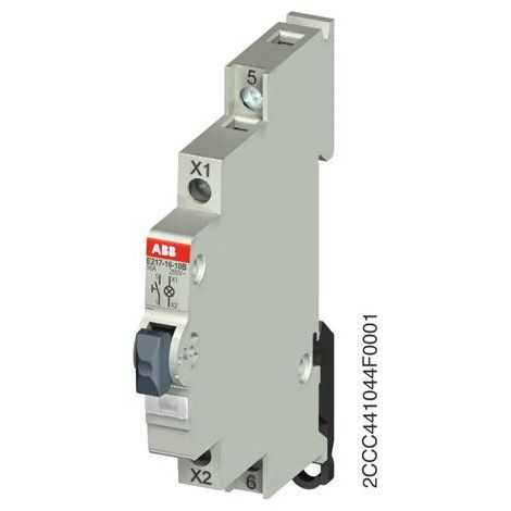 Bouton Poussoir lumineux 1F Blanc 115-250V AC E217-16-10B 2CCA703160R0001 ABB 703160 (1/2)