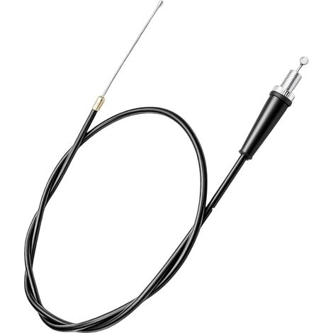 110 cm Cable Accelerateur Moto, Câble d'Accélérateur de Moto compatible avec Pit Dirt Motor, Trail Bike et Motocross(M10), Tête Droite Ligne de Câble d'Huile d'Accélérateur pour 50cc à 250cc (1/5)