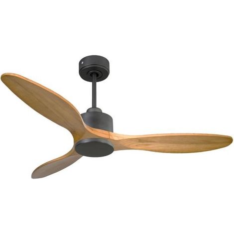 Modulo de KlassFan Super déstratificateur d'air sans Lumière,gris basalt bois clair,thermostat,idéal 25 à 40 m² KLDC1SlimP5SW