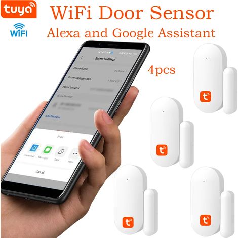 Capteur de porte et fenêtre 3V-WiFi - Maison connectée - Détecteur d'ouverture/fermeture de porte (1/5)