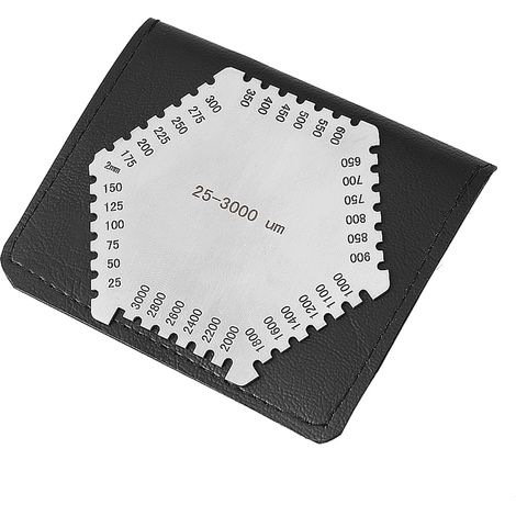 High Precision Stainless Steel Wet Film Comb 25-3000um Thickness Gauge