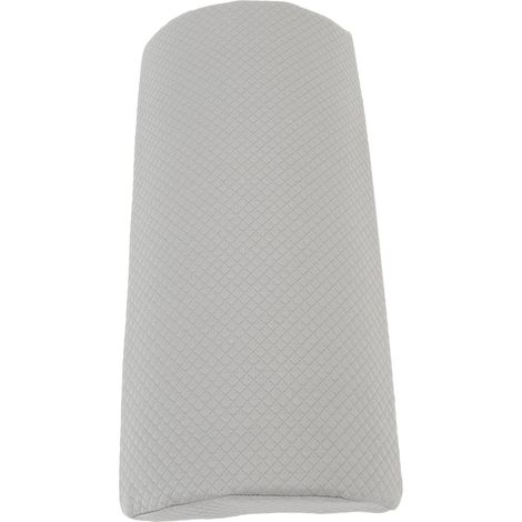 Oreiller de soutien lombaire en mousse à mémoire de forme, coussin respirant pour le lit, la maison, le bureau ou la voiture, forme incurvée, gris (1/5)