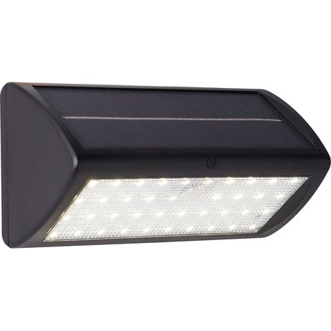 Searchlight Solar Lampada da parete per esterni in metallo nero e policarbonato bianco (1/5)