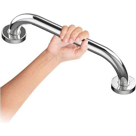 25cm-Barre d'appui WC Barre d'appui Inoxydable Chromé de Pour Salle de Bain, Poignée de Douche, Poignée de Bain, Barres d'appui Pour Salle de Bain (1/4)
