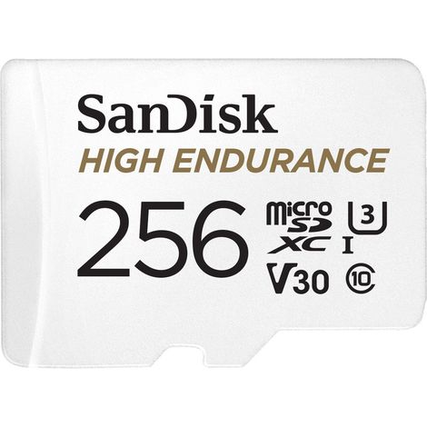 SANDISK High Endurance microSDXC 256GB V30 mit Adapter (1/2)