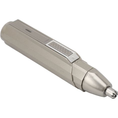 Coupe-poils de nez électrique multifonction 3-en-1, forme R arrondie, coins doux, design ergonomique, kit de rasage nasal pour domicile, sûr et précis. (1/5)