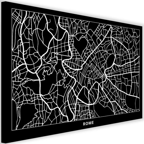 Tableau sur toile Plan de Rome 90x60 (1/5)