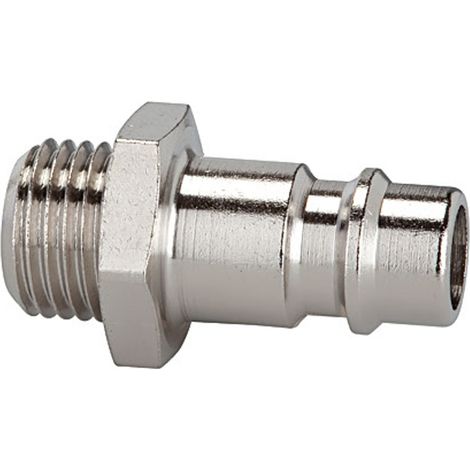 Riegler Nippel für Kupplungen NW 7,2 - NW 7,8, Messing vern., G 1/4 AG (1/2)