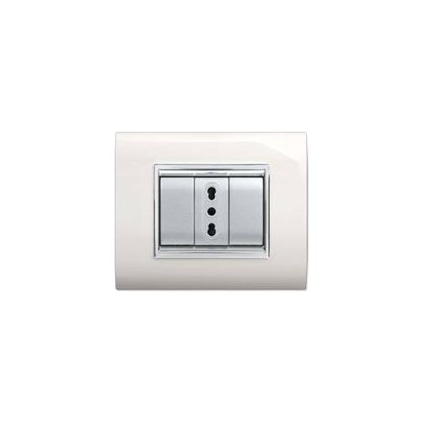 Placca Newprestige 4 Moduli Bianco ( ELETTROCANALI cod. ECL3084WH )