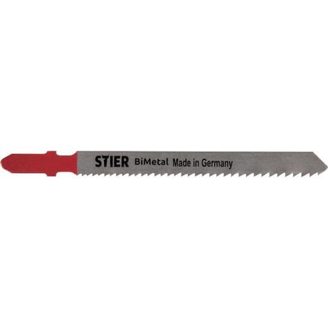 Lame de scie sauteuse STIER ST 75/1,2-2,5/1 métal pour tôles fines, tubes, profils 1,2mm - 2,5mm 20 pièces