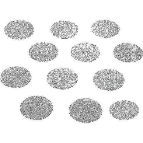 Lot de 12 autocollants de douche antidérapants ronds de 10 cm, auto-adhésifs, pour baignoires (1/5)