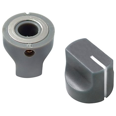 Perilla de potenciómetro HQ gris