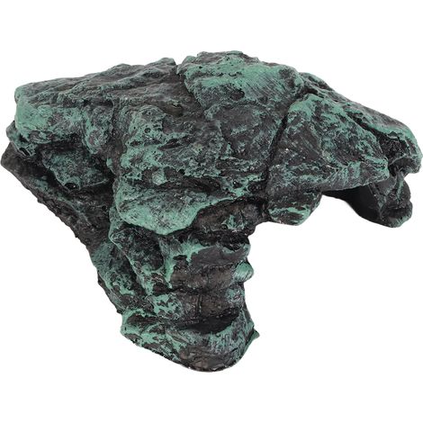 Cachette en résine réaliste, sûre et confortable pour reptiles, idéale pour la décoration de terrariums. (1/5)