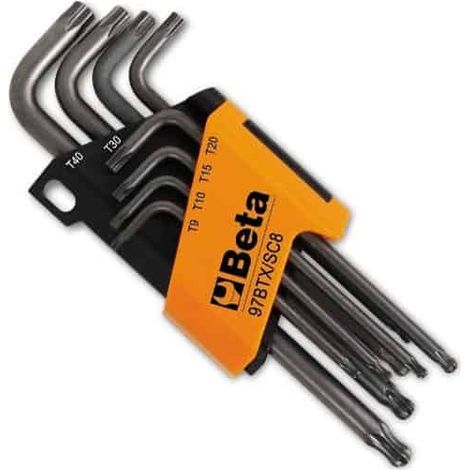 BETA Lot de 8 clés mâles vis Torx® - 97BTX/SC8 - 000970164