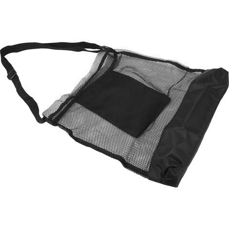 Sac de cueillette en filet grande capacité pour champignons et fruits du jardin, avec bandoulière réglable. (1/5)