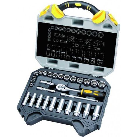 Caja Vigor Llaves Llave de tubo Crv 3/8" Piezas 29