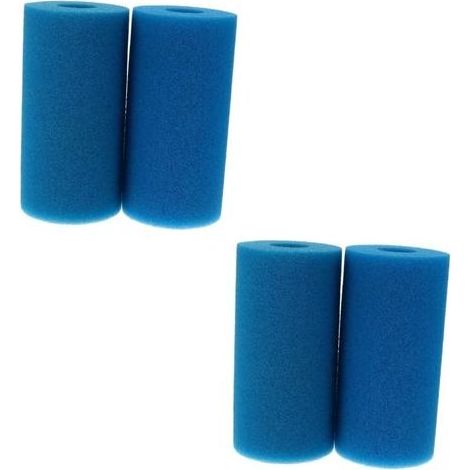 Lot de 4 Éponge Filtrante Type A, Filtre en Mousse pour Spa, Filtre de Piscine en Mousse, Cartouche de Filtre en Mousse, Réutilisables et Lavable, pour Spa, Piscine (1/5)