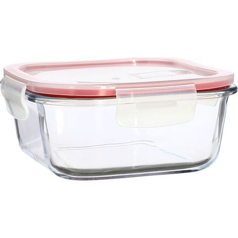Boîte hermétique carré en verre 800ml, CLÉMENTINE (1/5)