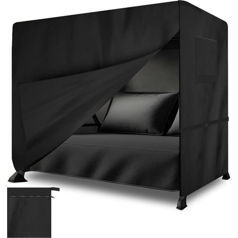 Swing Seat Cover 210 x 125 x 170 cm Winter Resistant 3-4 Seater Tear-resistant Oxford Fabric Swing Cover for Garden Furniture Swing (1/5)