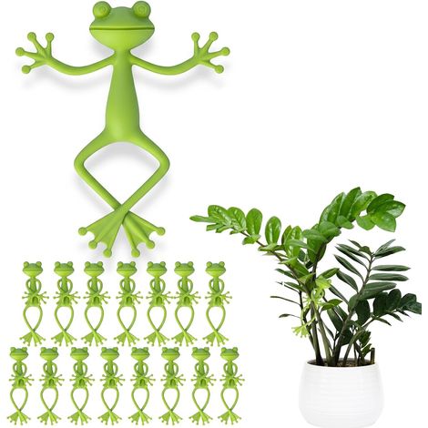 Pince Plante Grenouille Clips Plantes Grenouille Décoration Pots Tuteur Plantes Grimpantes Maison Jardin Attache Plante Grimpante 16 (1/5)