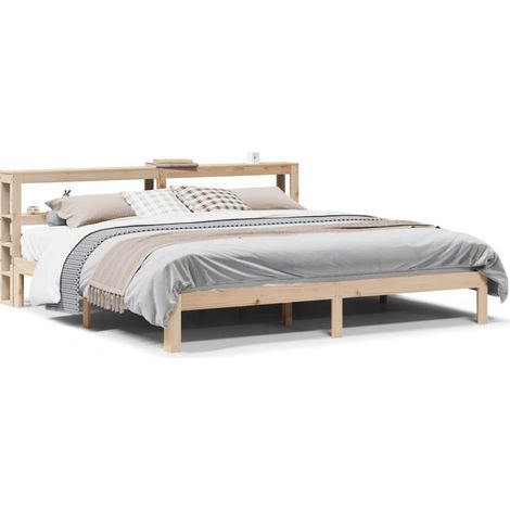 Maison Exclusive - Cadre de lit avec tête de lit sans matelas 180x200 cm (1/5)