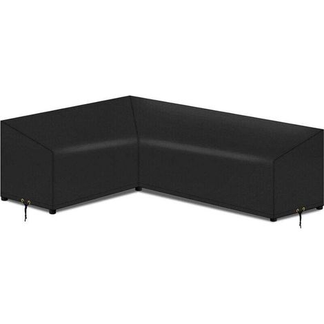 Housse de canapé d'angle imperméable et anti-poussière, forme L (300 x 300 x 98 cm)