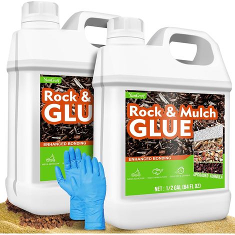 Liant Gravier ExtéRieur 4L, Liant Pour Gravier, Colle Gravier Exterieur Convient pour Fixation De Pierres DéTachéEs, Colle Cailloux ExtéRieur, Fixateur Gravier ExtéRieur (1/5)