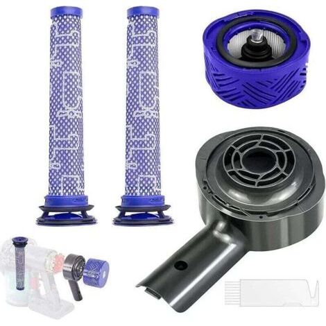 VURAHOME - Couvercle arrière du moteur + filtre HEPA arrière + remplacement , XU,du jeu de filtre pour Dyson V6 DC58 DC59 DC61 DC62 DC74 Accessoir - (1/4)